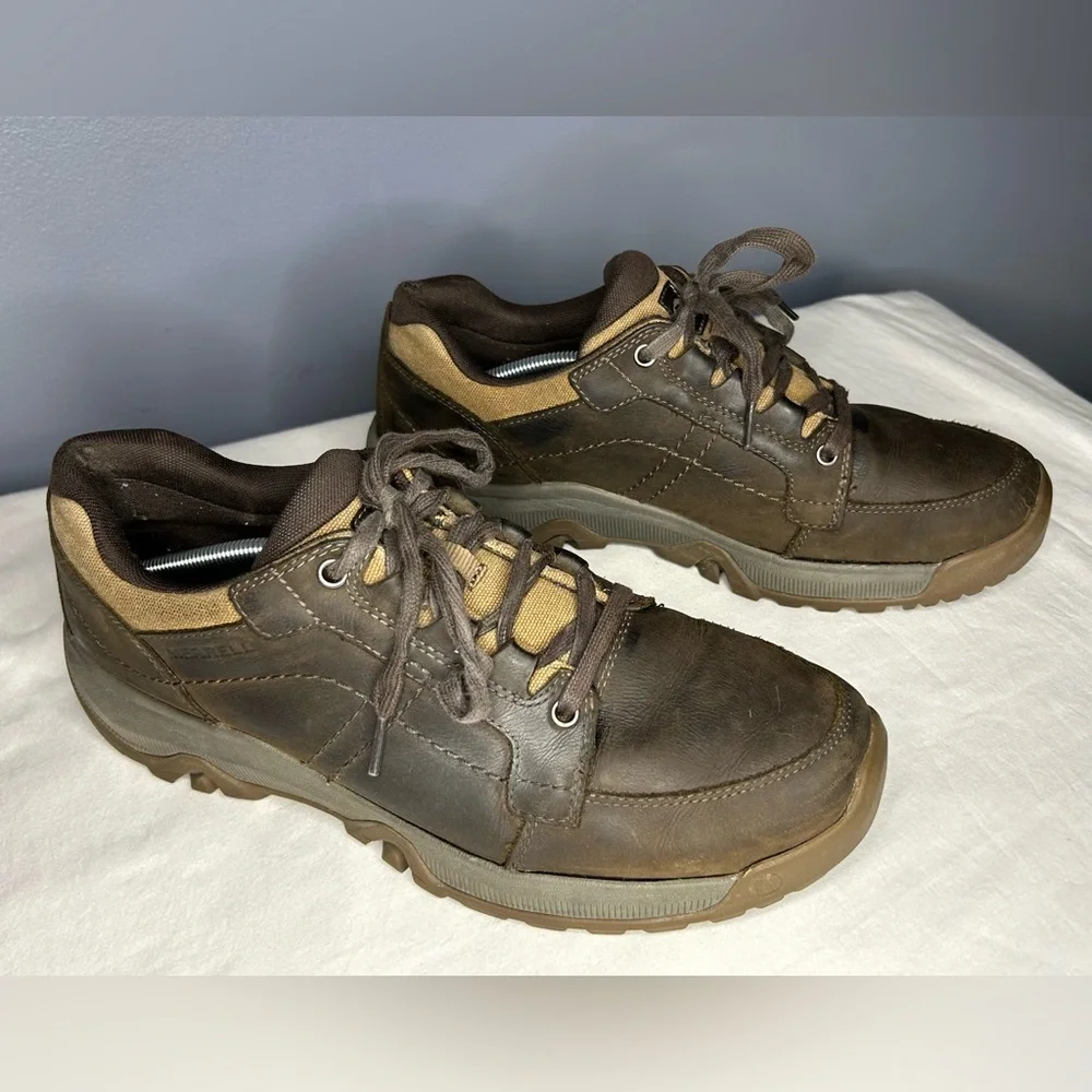 Merrell Mens Anvik Pace Hiking Shoes Lace Up Size 12 Casual Trail Brown J16727
